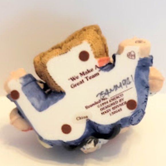 Vintage 1994 Mary’s Moo Moo’s Cow Double Figurine “We Make a Great Team" - Picture 3 of 4